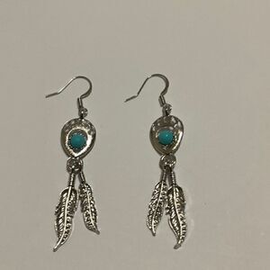 Sterling silver southwestern earrings NWT